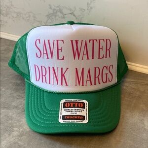OTTO Green and White Margarita Trucker Hat